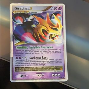 Giratina LV.X Pokémon card 2009 shiny edition